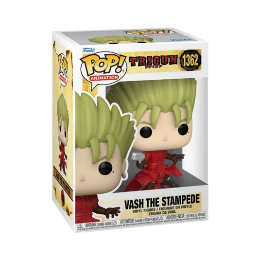 Vash The Stampede Funko Pop! Animation Trigun - Vinyl Figure #1362 with Display Box Protector Case