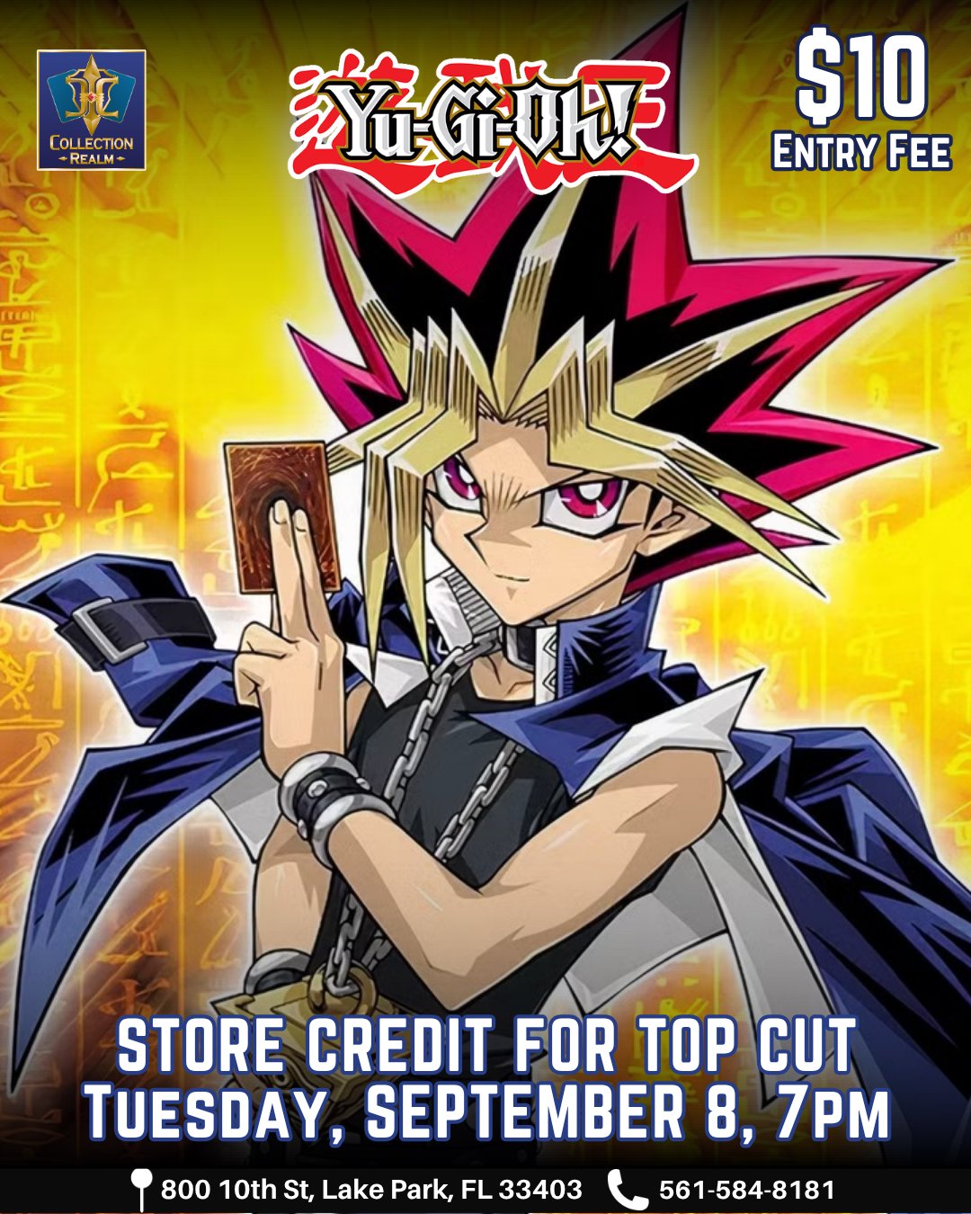 Yu-Gi-Oh! TCG Tournament – September 8, 2026 (Tuesday 7:00 PM)