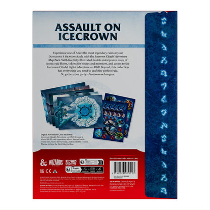Dungeons & Dragons World of Warcraft Icecrown Citadel Adventure Map Pack, 5 Double-Sided Maps, 2 Token Sheets & Digital Adventure, Tabletop RPG Game Accessory (PREORDER - Release Date November 17, 2026)