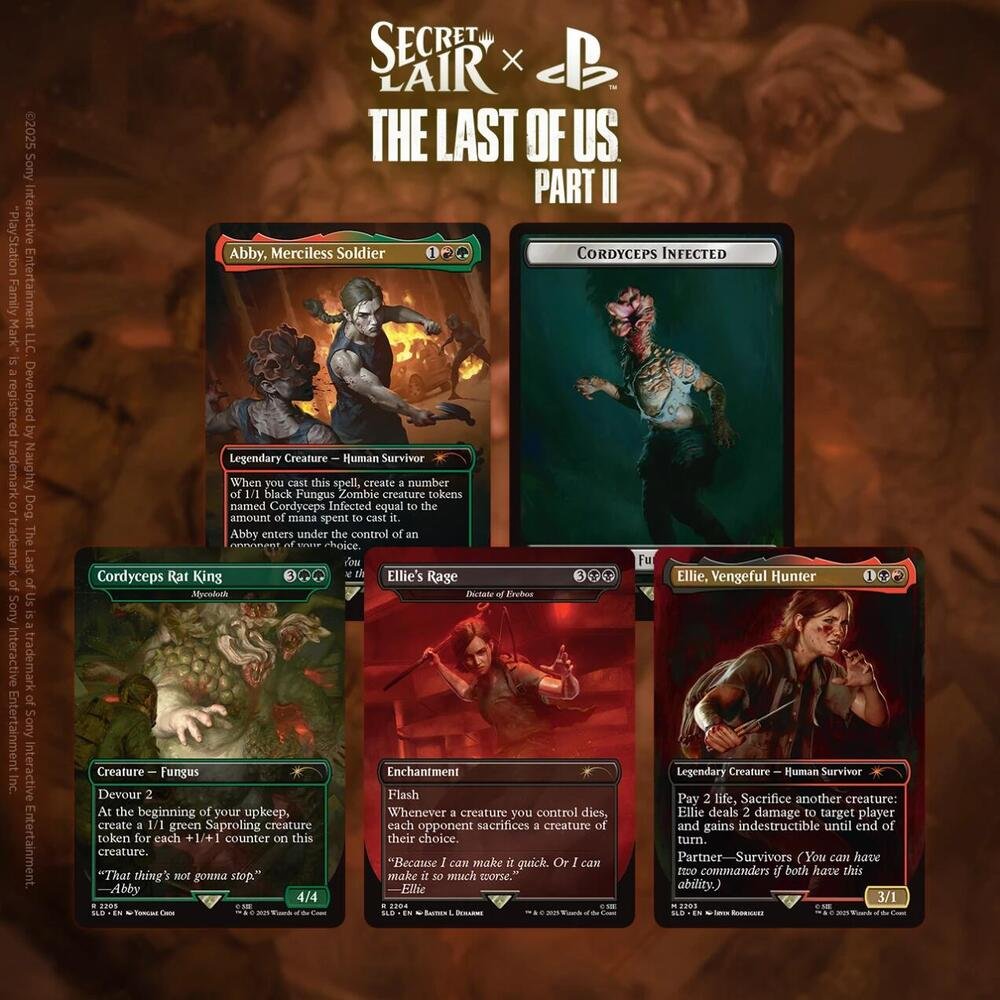 Magic: The Gathering TCG Secret Lair X The Last of Us Part II - Non-Foil Edition