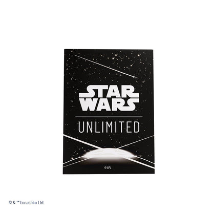 Star Wars Unlimited Art Card Sleeves, Card Back White, 60 Standard Size Sleeves with 1 Clear Leader Sleeve, Durable Printed Card Protectors for TCG and LCG Games