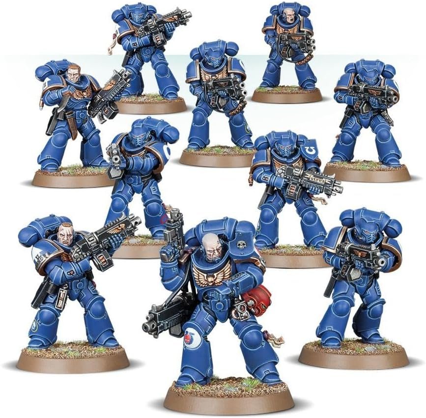 Warhammer 40,000 - Space Marines Assault Intercessors - 10 Miniatures