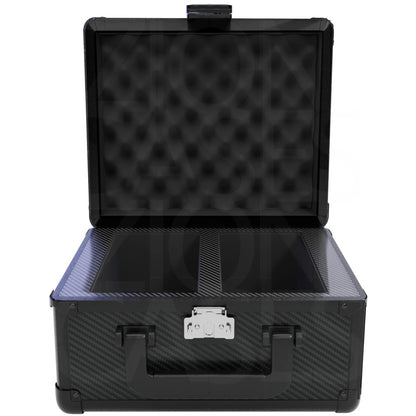 Zion Cases Slab Case 2 Row Carbon Fiber Black, Holds Up to 60 Slabs, High-Grade Foam Storage Case with Carbon Fiber Overlay, TSA-Approved Locks for Collectibles, Trading Cards and Travel (PRE-ORDER)