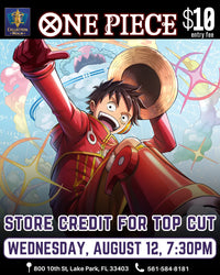 One Piece Card Game Tournament – August 12, 2026 (Wednesday 7:30 PM)