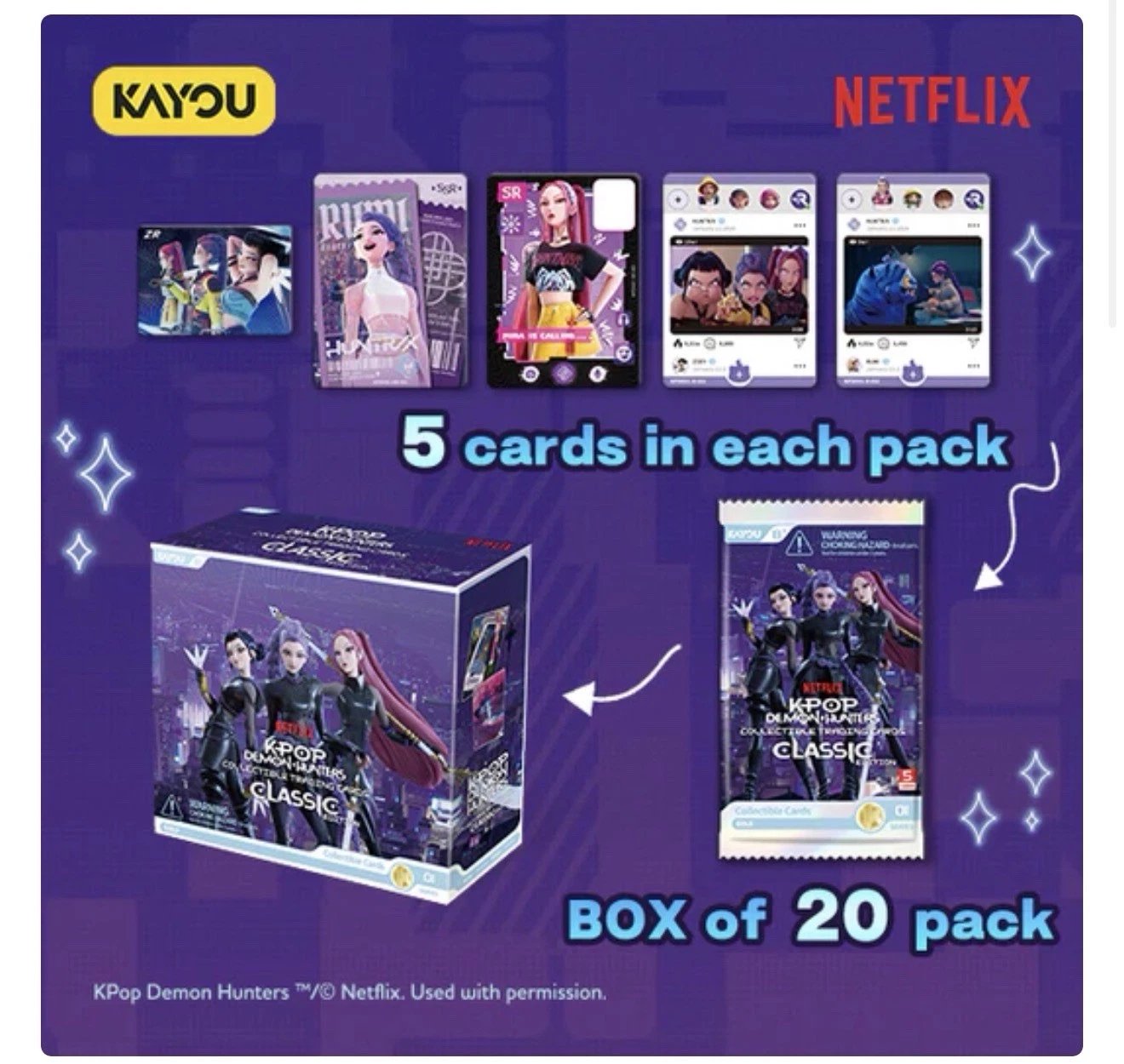 Kayou Kpop Demon Hunters Series 01A Booster Box (PREORDER - Release Date July)
