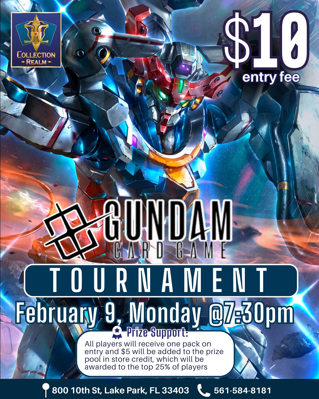 Gundam Card Game Tournament – Feb 9 (Mon) 7:30 PM