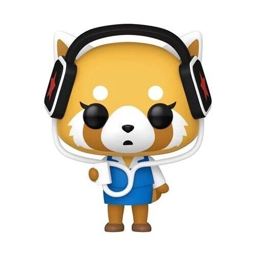 Sanrio Aggretsuko Wave 2 Funko Pop! - Set of 2 (Aggretsuko with Headphones  #97, and  Aggretsuko with Guitar #96) - Collectible Vinyl Figures