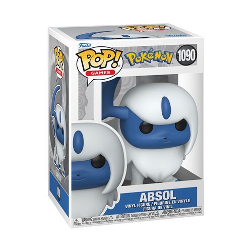 Absol #1090 Funko Pop! Games Pokémon - Approx. 4 1/4" Collectible Vinyl Figure Bundled with Display Box Protector Case - Estimated Arrival: Sept. 2025 (PRE-SALE)