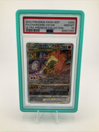 2022 POKEMON SWSH BLACK STAR PROMO #262 FULL ART/CHARIZARD VSTAR PSA 10 GEM MINT
