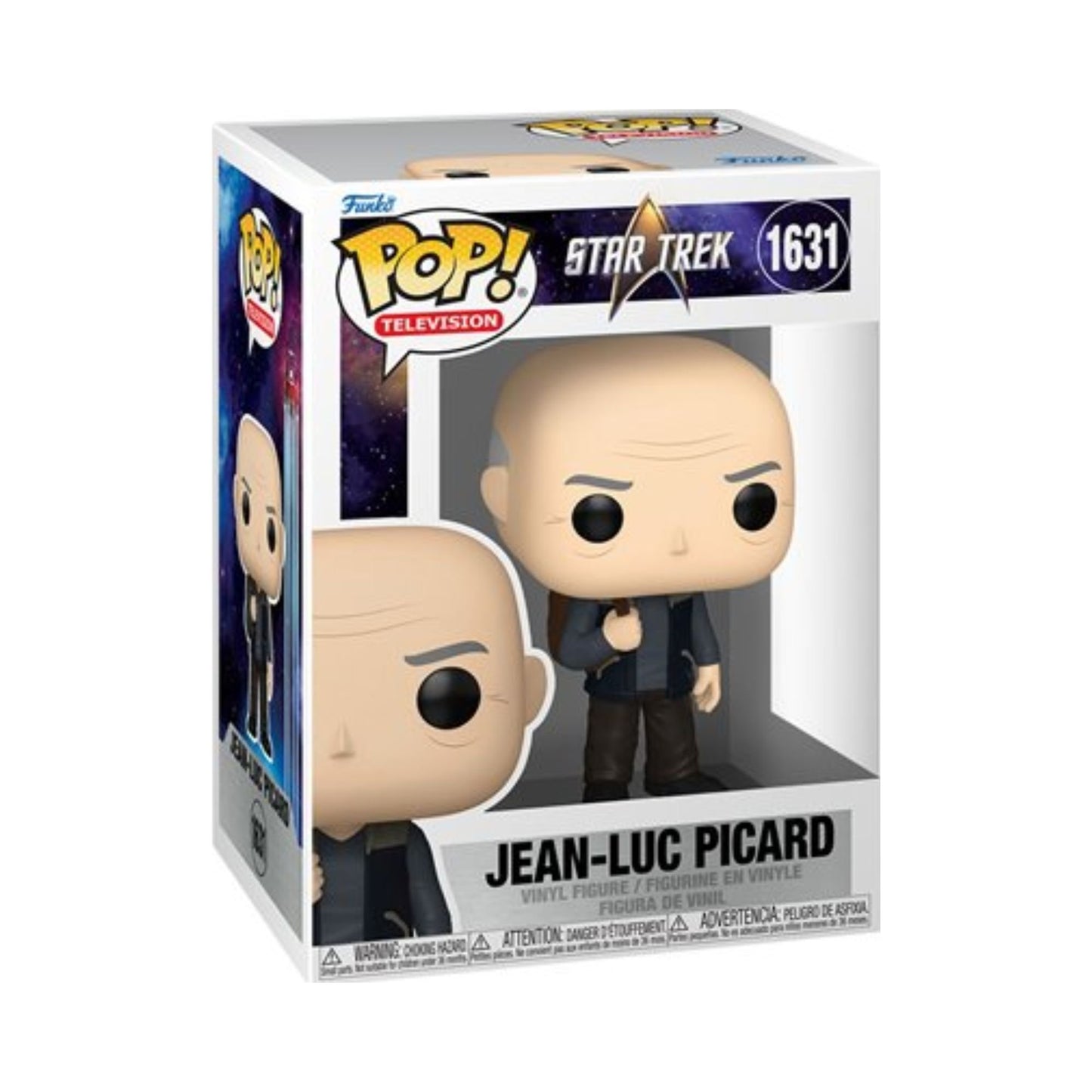 Jean-Luc Picard Funko Pop! Television: Star Trek - Approx. 3 3/4" Collectible Vinyl Figure 1631 with Window Display Box