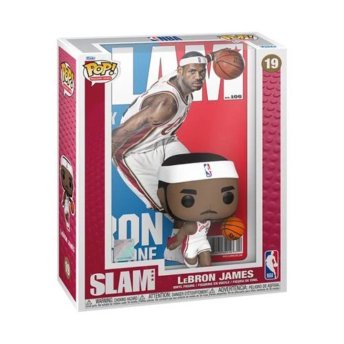 LeBron James Funko Pop! Magazine Covers: NBA SLAM Los Angeles Lakers - Approx. 4" Collectible Vinyl Figure #19 with Box