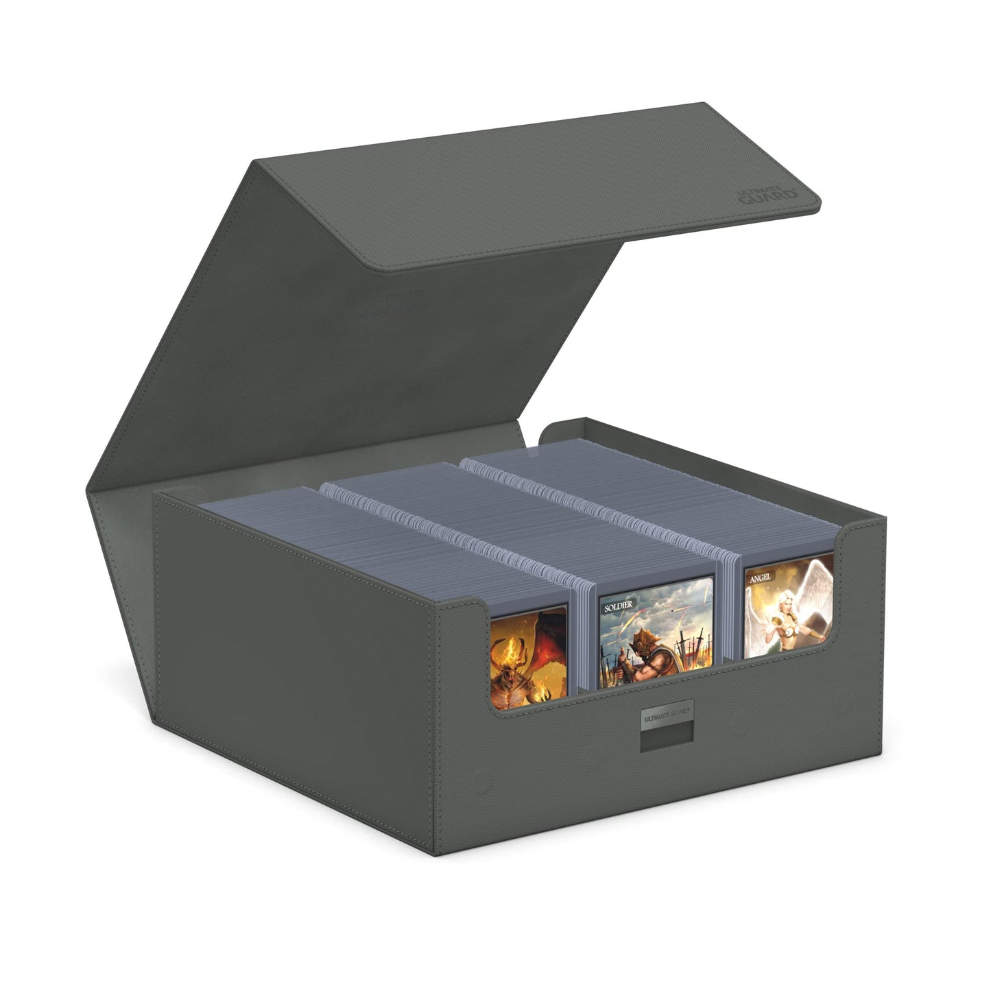 Ultimate Guard Treasurehive 90+ Card Storage Case – Grey | TCG Deck Box Organizer