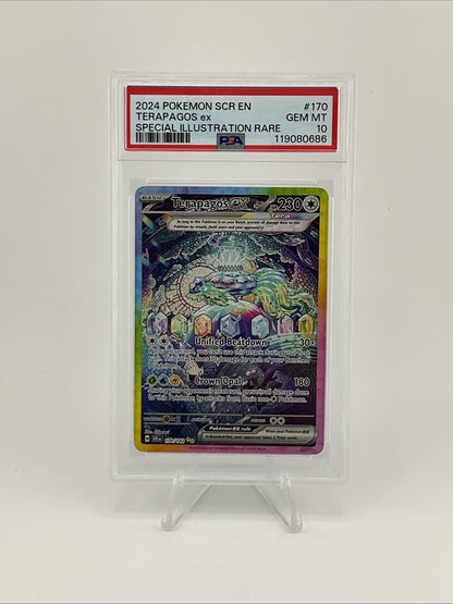 Pokémon TCG Terapagos EX Stellar Crown Card 170/142 PSA 10 Gem Mint