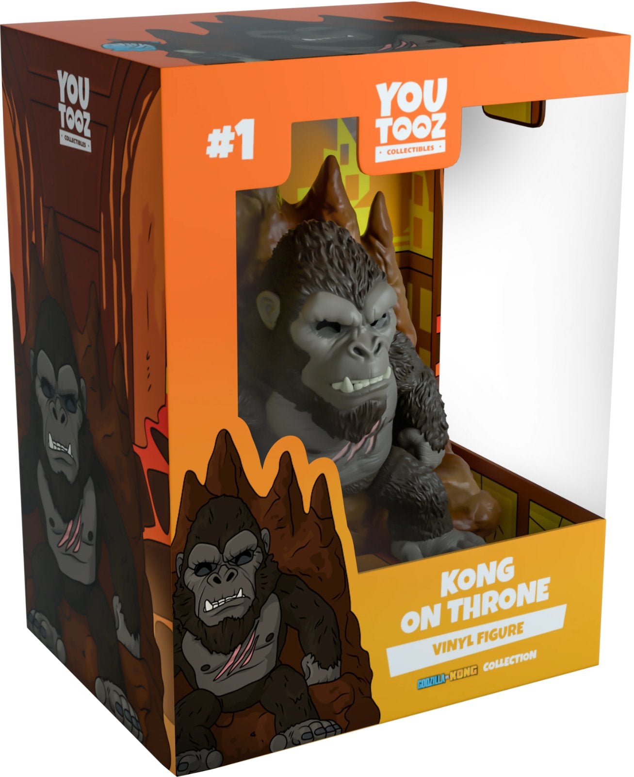 Kong on Throne Youtooz Godzilla Vs. Kong Collection - Approx. 4.1" Collectible Vinyl Figure #1 with Window Display Box (PRE-SALE)