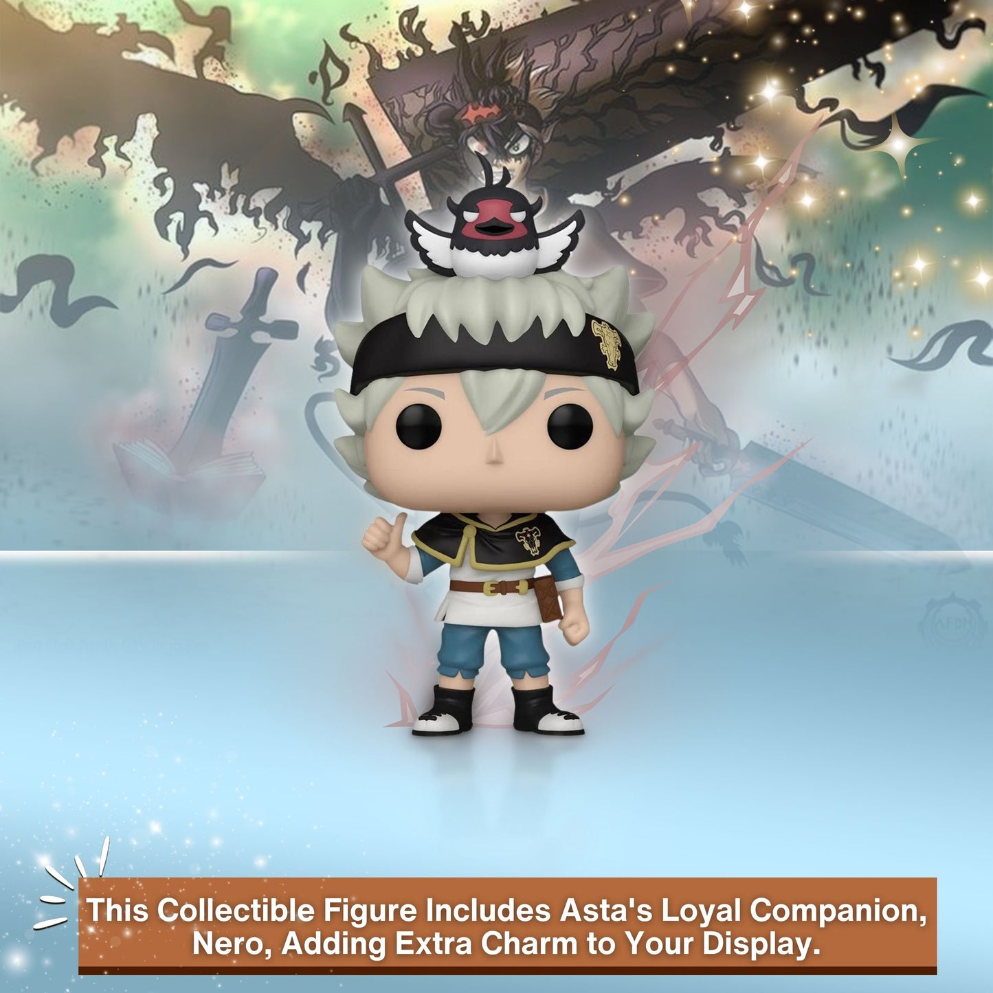 Astra with Nero Funko Pop! Animation Black Clover - Approx. 5" Collectible Vinyl Figure #1550 with Display Box Protector Case