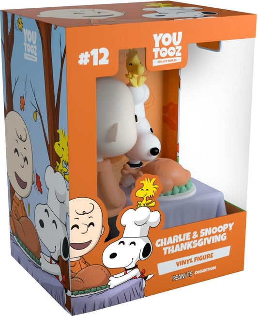 Charlie and Snoopy Thanksgiving Youtooz Peanuts Collection - Approx. 3.7" Collectible Vinyl Figure #12 with Window Display Box (PRE-SALE)