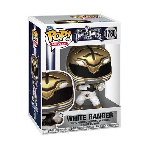 Mighty Morphin Power Rangers: The Movie Funko Pop! Movies - Set of 4 (Yellow Ranger Glow #1781, White Ranger #1780, Red Ranger #1779, and Pink Ranger #1778) Collectible Vinyl Figures