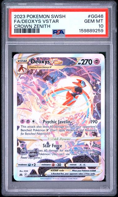 Pokemon Deoxys Vstar SWSH FA PSA 10 9259