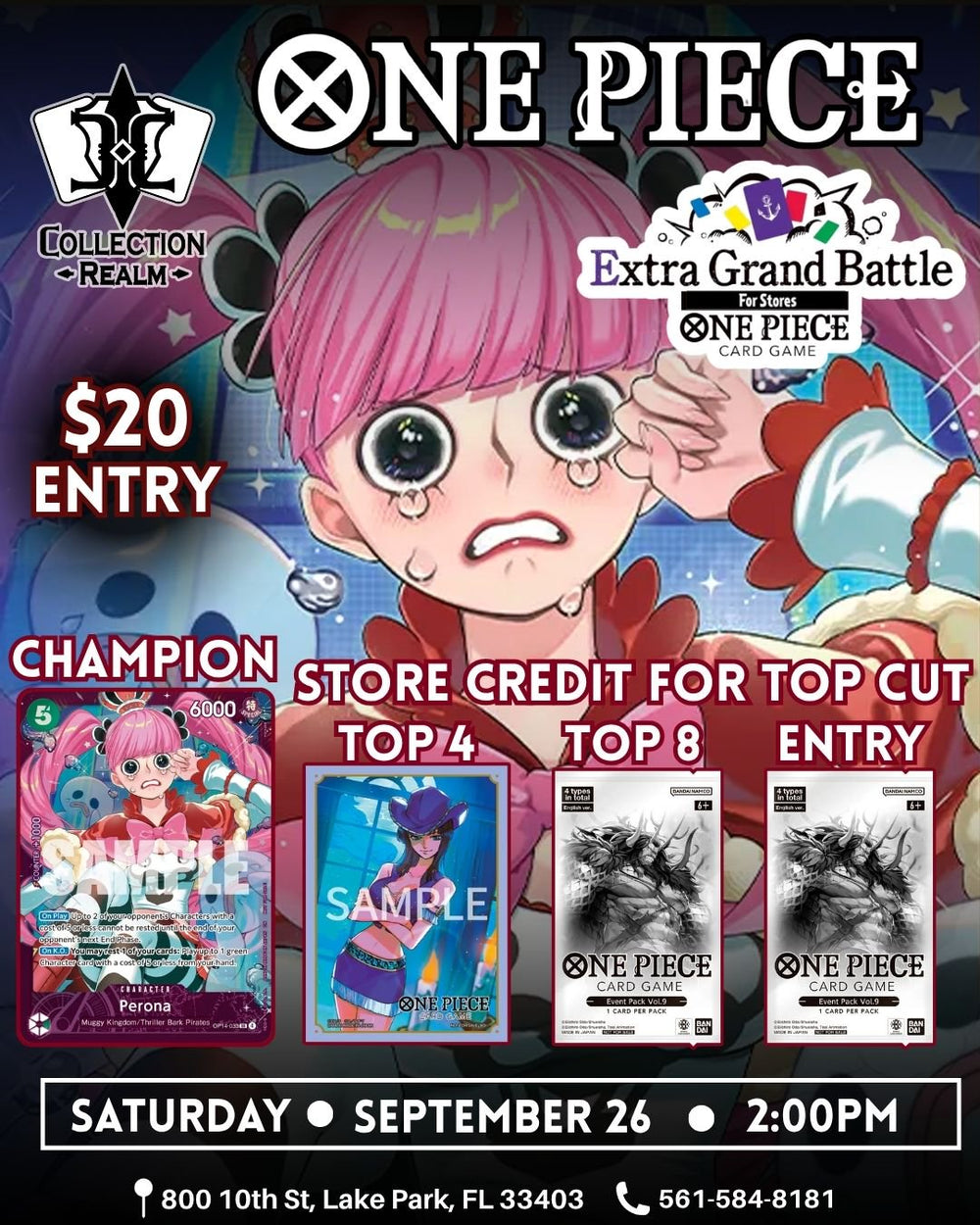 One Piece Card Game Extra Grand Battle Tournament – September 26, 2026 (Saturday 2:00 PM)