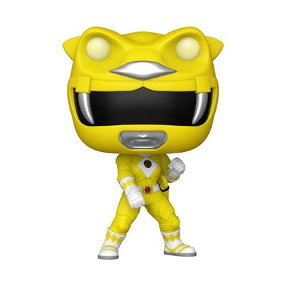 Yellow Ranger #1781 Funko Pop! Movies Mighty Morphin Power Rangers: The Movie - Approx. 3 3/4" Glows In The Dark Collectible Vinyl Figure Bundled with Display Box Protector Case