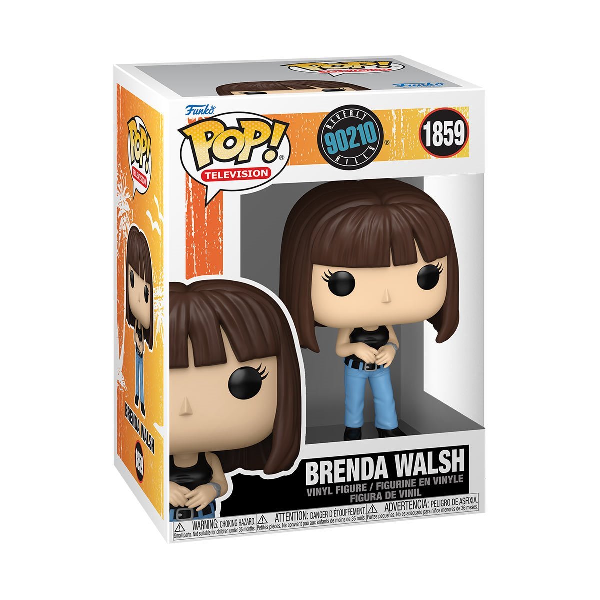 Brenda Walsh #1859 Funko Pop! Television Beverly Hills 90210 - Approx. 3 3/4" Collectible Vinyl Figure Bundled with Display Box Protector Case - Estimated Arrival: Jan. 2026 (PRE-SALE)