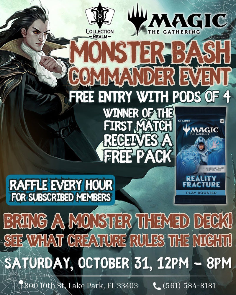 MTG Monster Bash Community Event – October 31 2026 (Saturday 12PM–8PM)