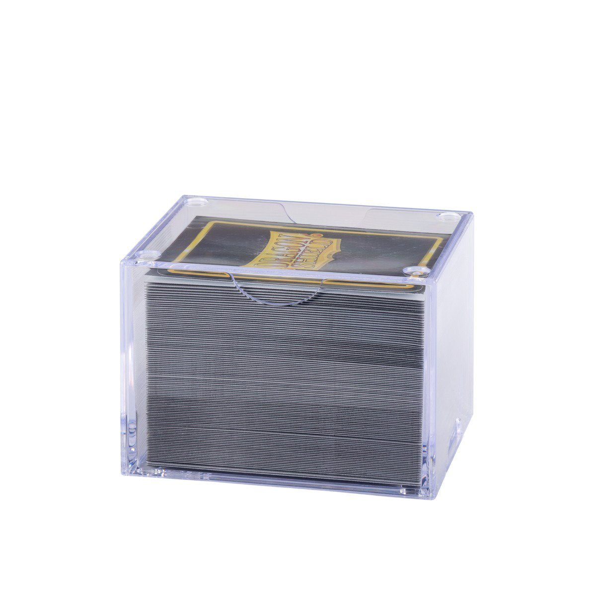 Dragon Shield Strongbox Clear Deck Box for 100+ Double-Sleeved Cards | Clear Acrylic TCG Card Storage Case | Stackable Protective Deck Box for MTG, Pokémon, Lorcana & More