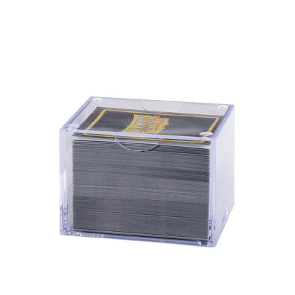 Dragon Shield Strongbox Clear Deck Box for 100+ Double-Sleeved Cards | Clear Acrylic TCG Card Storage Case | Stackable Protective Deck Box for MTG, Pokémon, Lorcana & More