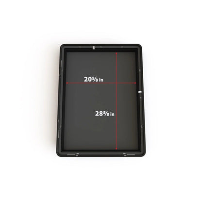 Zion Cases Horizontal Display Case with Riser, Tabletop Showcase with 1/4" Crystal Clear Acrylic Lid, Durable PP Basin, Collectible Display Case for Sports Cards, Coins, Jewelry & Memorabilia (PRE-ORDER)