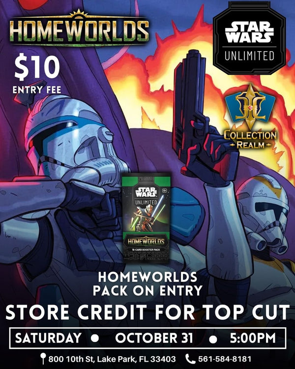 Star Wars: Unlimited – Homeworlds Tournament – October 31 2026 (Saturday) 5:00 PM