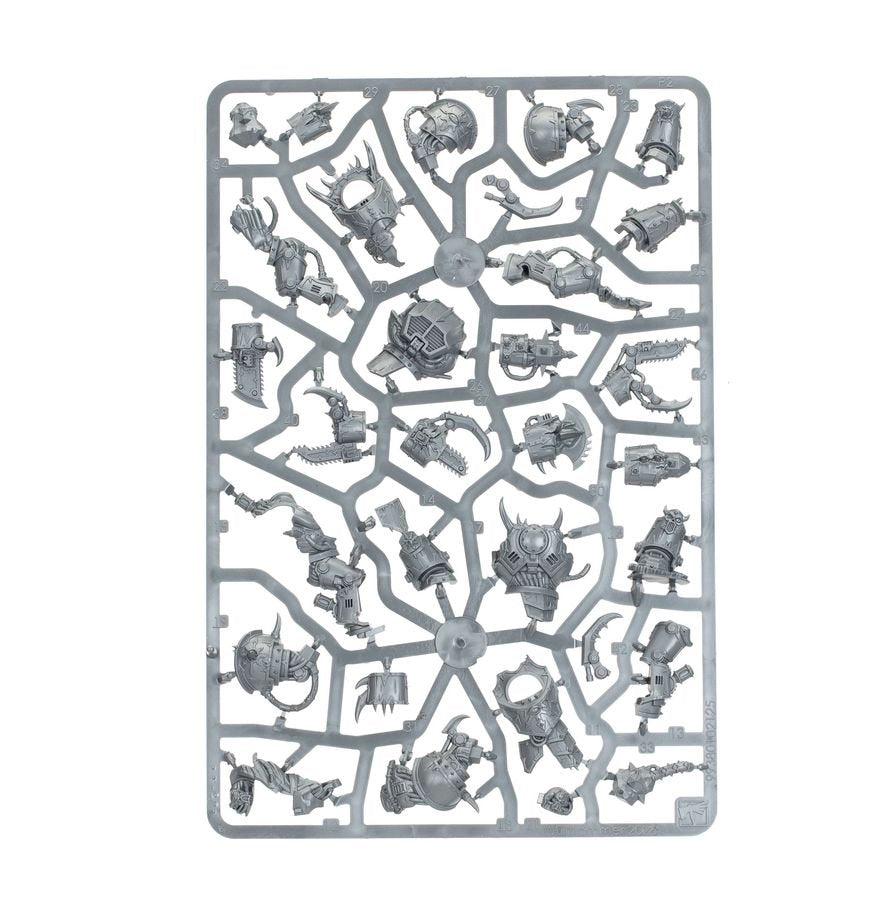 Warhammer 40,000 Chaos Space Marines Mutilators – 3 Multipart Plastic Miniatures with Interchangeable Weapons, Chaos Space Marines Army Unit, Citadel 50mm Bases & Transfer Sheet
