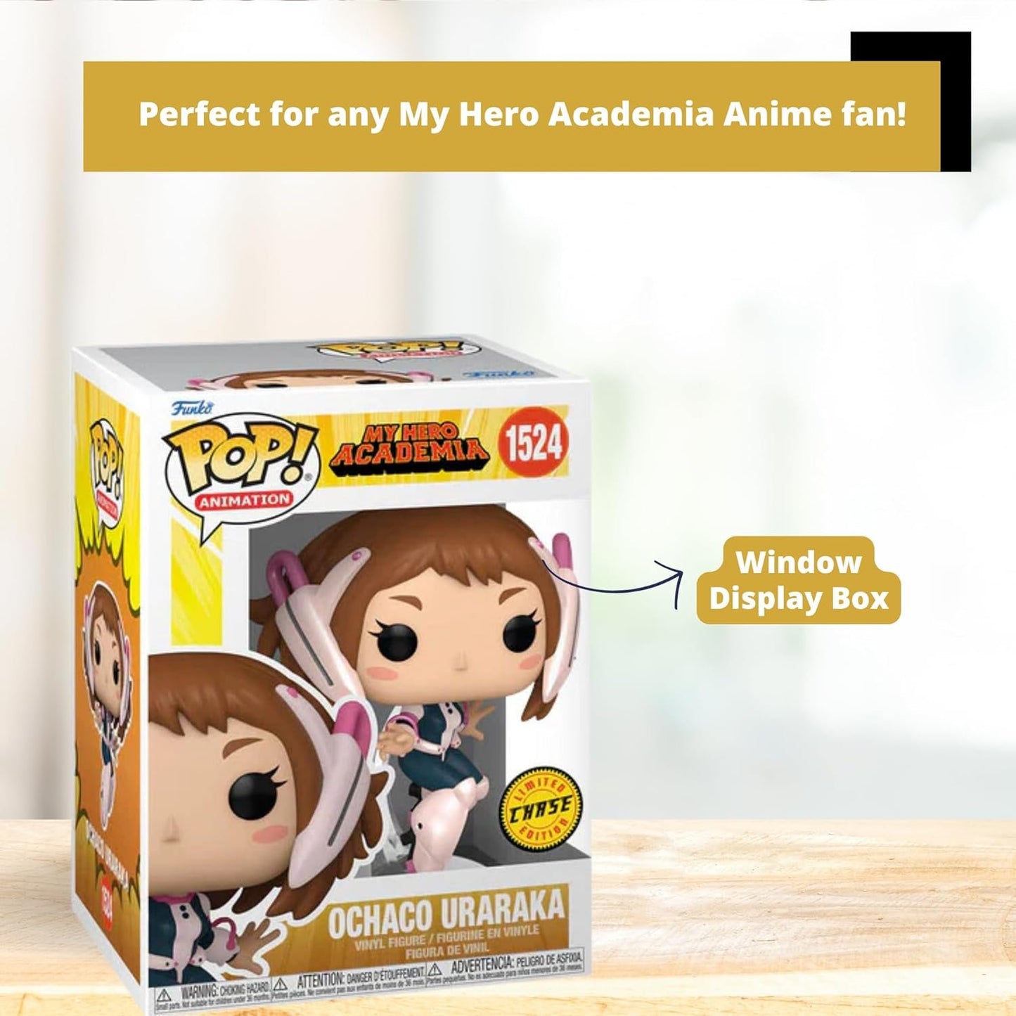 Ochaco Uraraka Funko Pop! Animation My Hero Academia - Chase Limited Edition Vinyl Figure #1524 with Display Box Protector Case