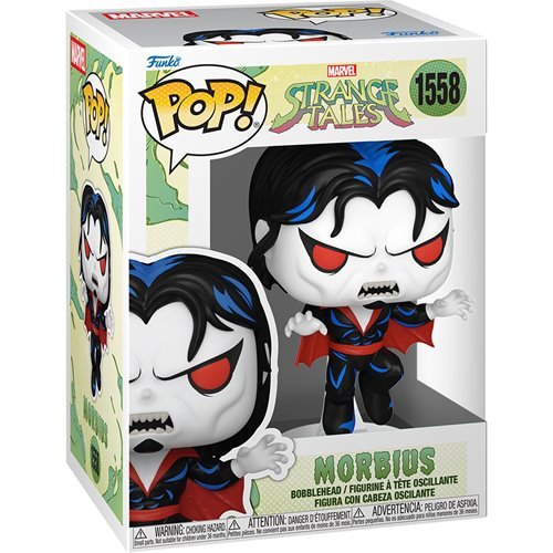 Morbius #1558 Funko Pop! Marvel Strange Tales - Approx. 4 1/2" Collectible Vinyl Figure Bundled with Display Box Protector Case - Estimated Arrival: Sept. 2025 (PRE-SALE)