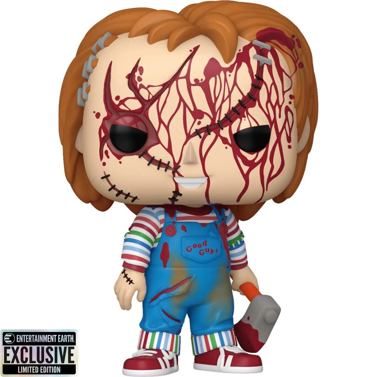 Chucky Bloody Funko Pop! Movies: Bride of Chucky - Approx. 4" Collectible Entertainment Earth Exclusive Vinyl Figure #1694 with Display Box Protector Case