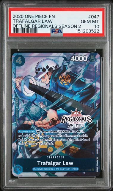 One Piece Trafalgar Law PSA 10 3522