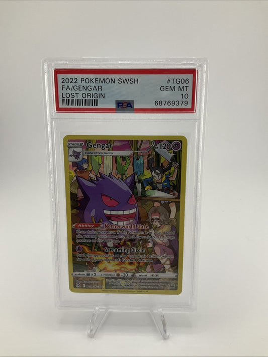 Gengar TG06/TG30 PSA 10 Gem Mint Lost Origin Trainer Gallery Pokemon Full Art