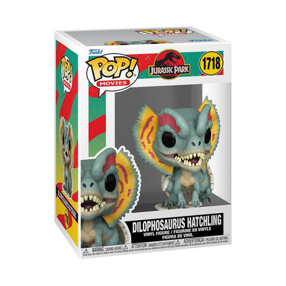 Dilophosaurus Hatchling Funko Pop! Movies Jurassic Park - Approx. 3" Collectible Vinyl Figure #1718 with Display Box Protector Case (PRE-SALE)