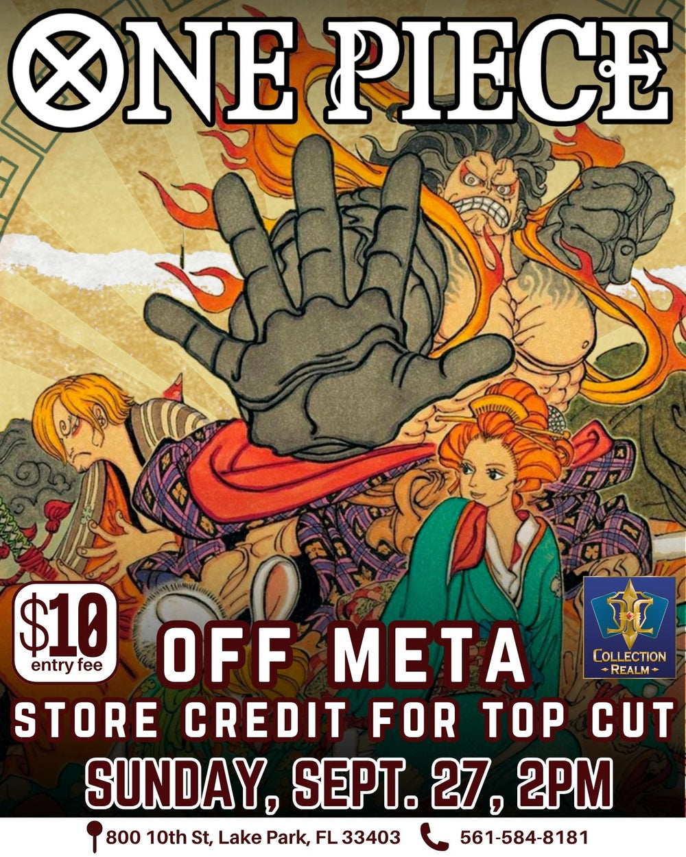 One Piece Card Game Off Meta Tournament – September 27, 2026 (Sunday 2:00 PM)