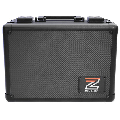 Zion Cases Slab Case X Carbon Fiber – Graded Card Storage Case, Holds Up to 110 Slabs, Premium Foam Interior, TSA-Approved Locks, Durable Collector Case for Travel and Storage (PRE-ORDER)