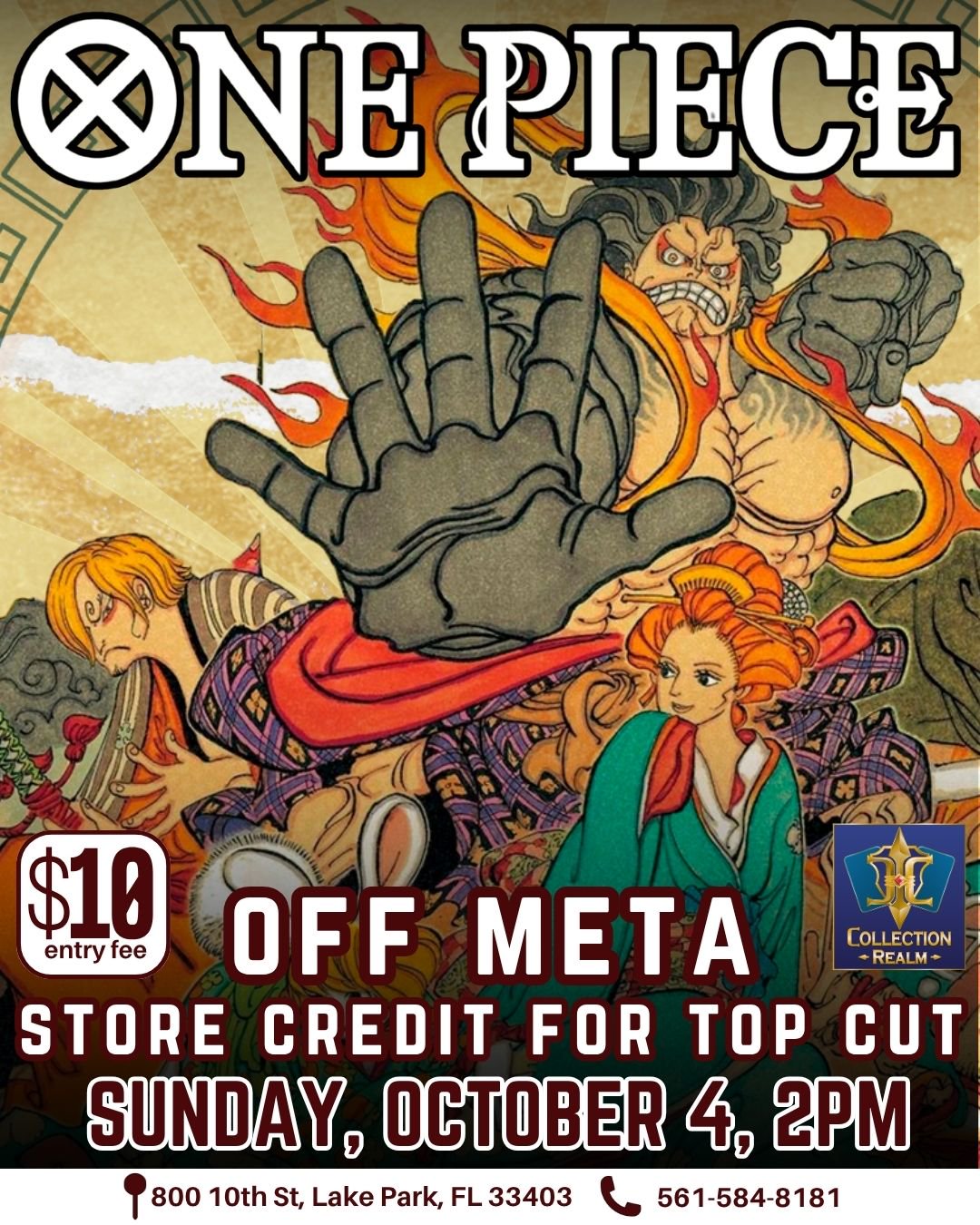 One Piece TCG Off Meta – October 4, 2026 (Sunday 2:00 PM)
