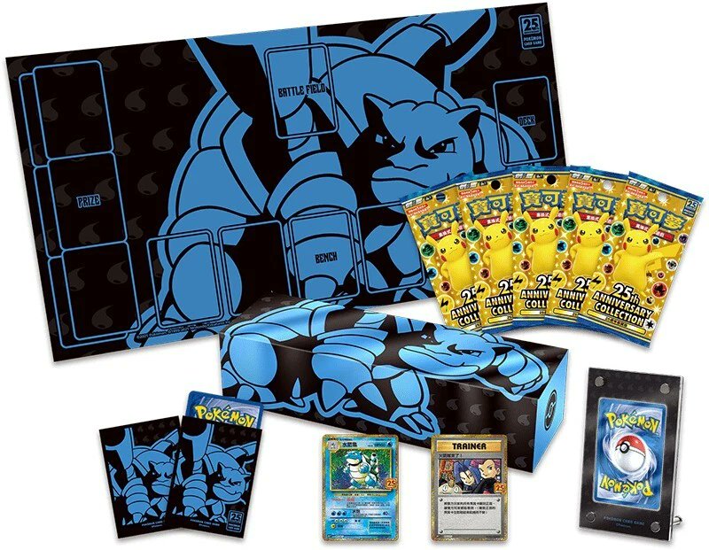 Pokemon TCG Chinese 25th Anniversary Collection Blastoise Trading Card Collection