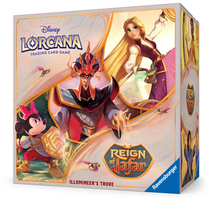 Disney Lorcana TCG Reign of Jafar Illumineers Trove with Booster Packs and Card Storage