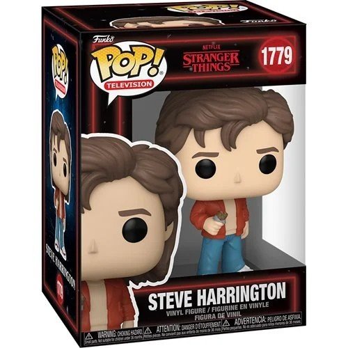 Steve Harrington #1779 Funko Pop! Television Stranger Things Season 5 - Approx. 4" Collectible Vinyl Figure Bundled with Display Box Protector Case - Estimated Arrival: Oct. 2025 (PRE-SALE)