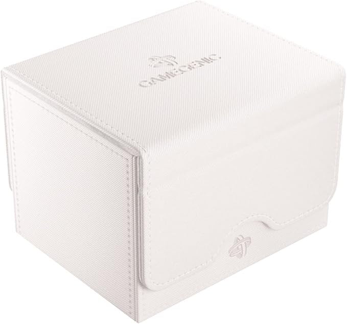 GameGenic Sidekick XL Deck Box 100 Plus Cards White Trading Card Storage Case