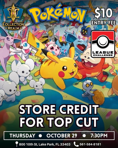 Pokémon – Trading Card Game Tournament – October 29 2026 (Thursday) 7:30 PM