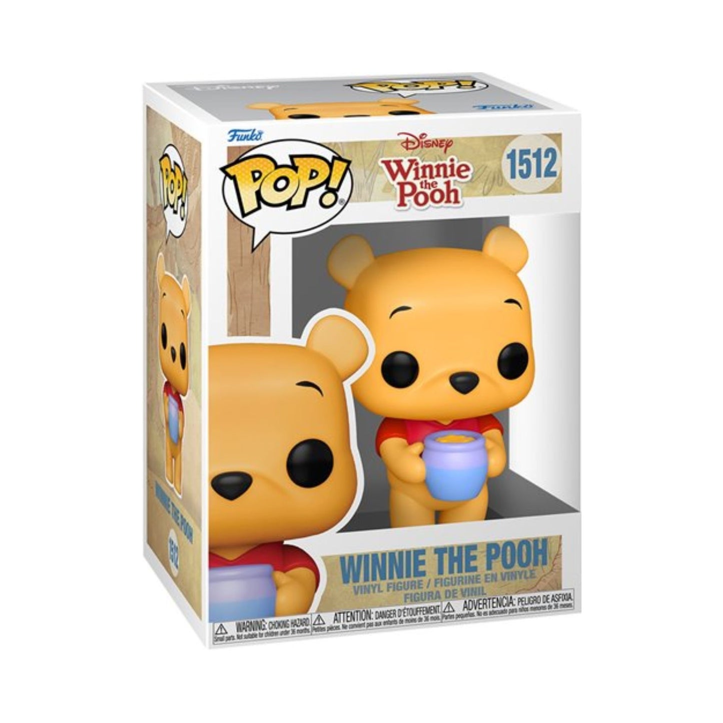 Winnie The Pooh Funko Pop! Disney - Approx. 3 1/2" Collectible Vinyl Figure #1512 with Display Box Protector Case