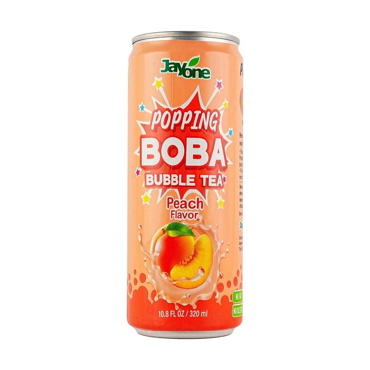 Jayone Popping Boba Bubble Tea Peach Flavor