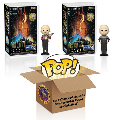 Jean-Luc Picard Funko Rewind Star Trek: First Contact Resistant is Futile - 1 in 6: CHANCE OF CHASE - Collectible Vinyl Figure with Case