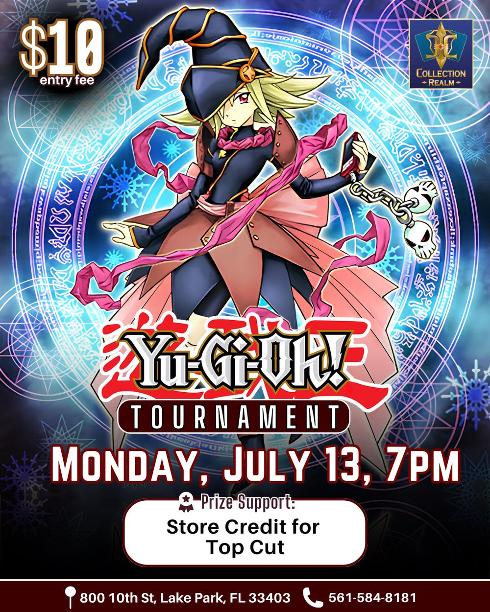 Yu-Gi-Oh! TCG Tournament – July 13, 2026 (Monday 7:00 PM)