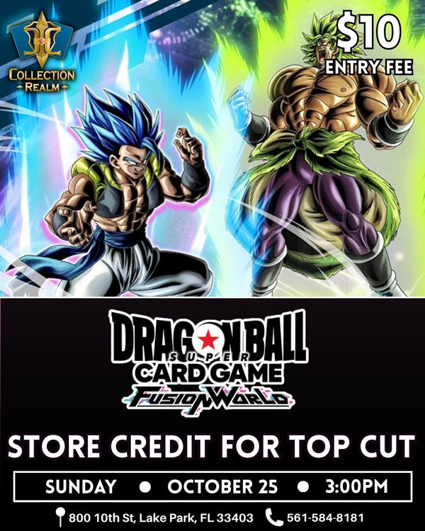 Dragon Ball Super Fusion World Tournament – October 25 2026 (Sunday 3PM)